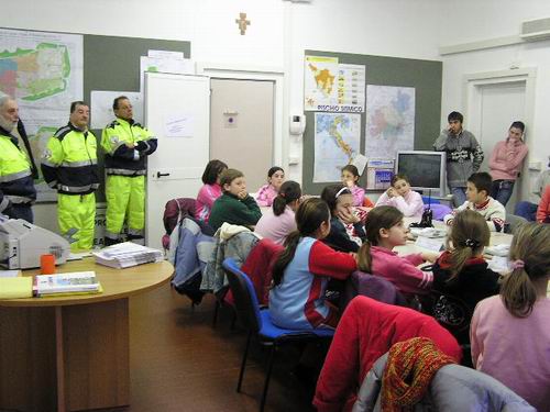 interno sala c.o.c.protezione civile